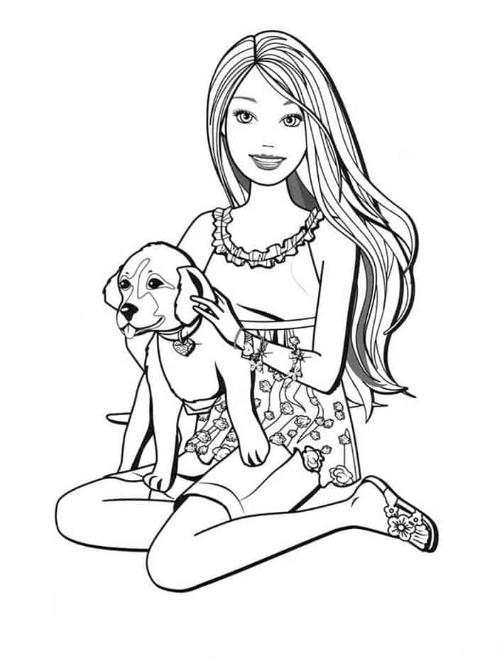 Images Of Barbie Coloring Pages