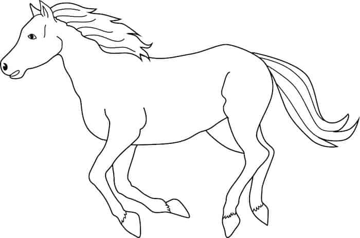 Indian Horse Coloring Pages