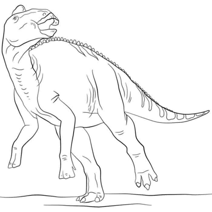 Jurassic Edmontosaurus Coloring Page