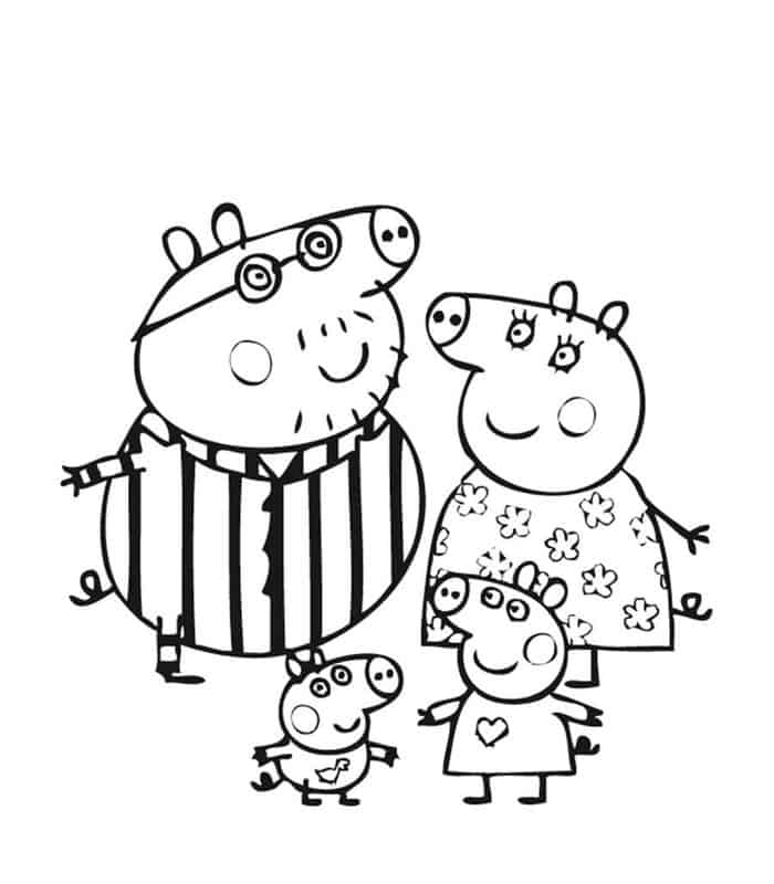 Kids Coloring Pages Peppa Pig