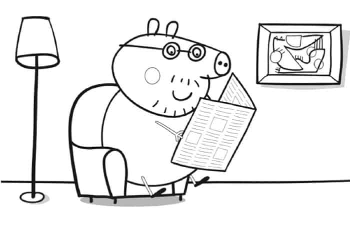 Kids Peppa Pig Coloring Pages