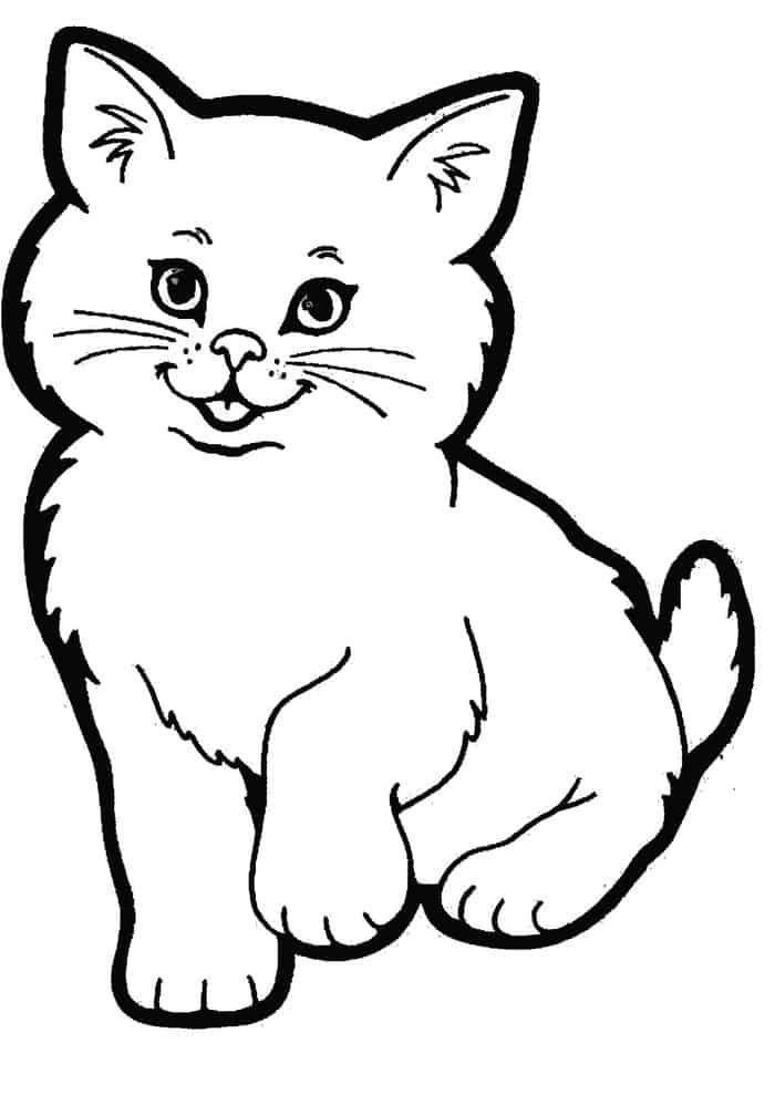 Kitty Cat Coloring Pages