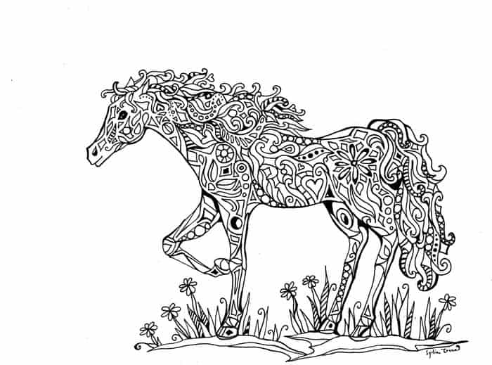 Magical Horse Coloring Pages