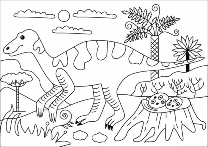 Maiasaura Coloring Page