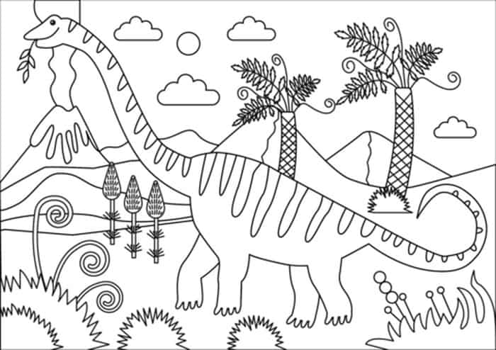 Mamenchisaurus Coloring Page