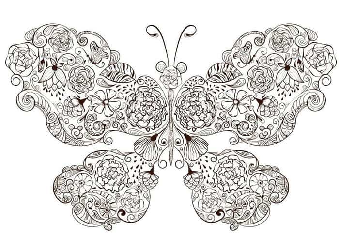 Mandala Butterfly Coloring Pages