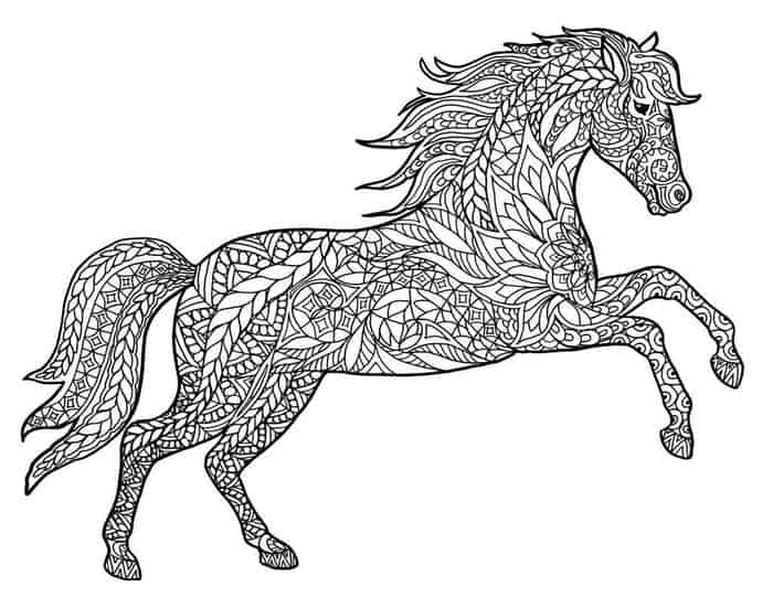 Mandala Horse Coloring Pages