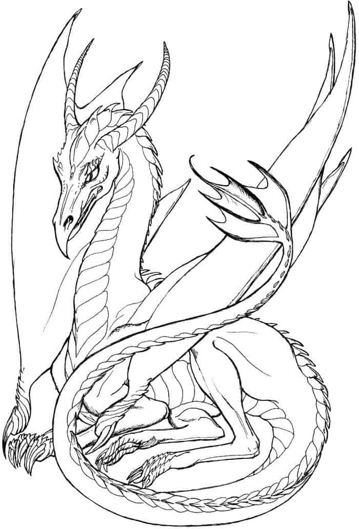 Mighty Dragon Coloring Pages