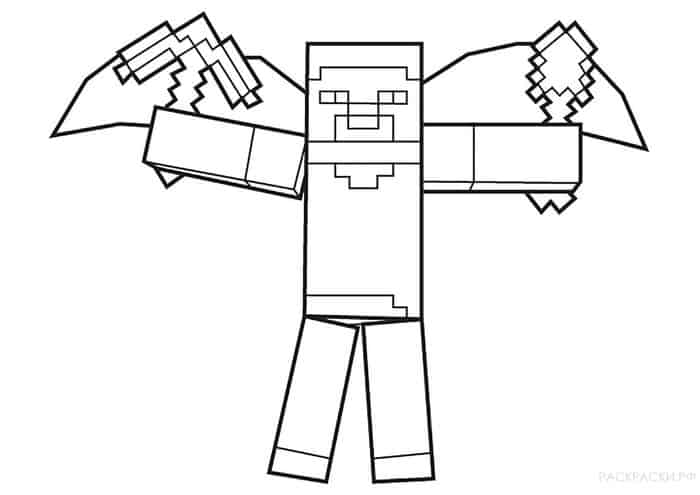 Minecraft Alex Coloring Pages