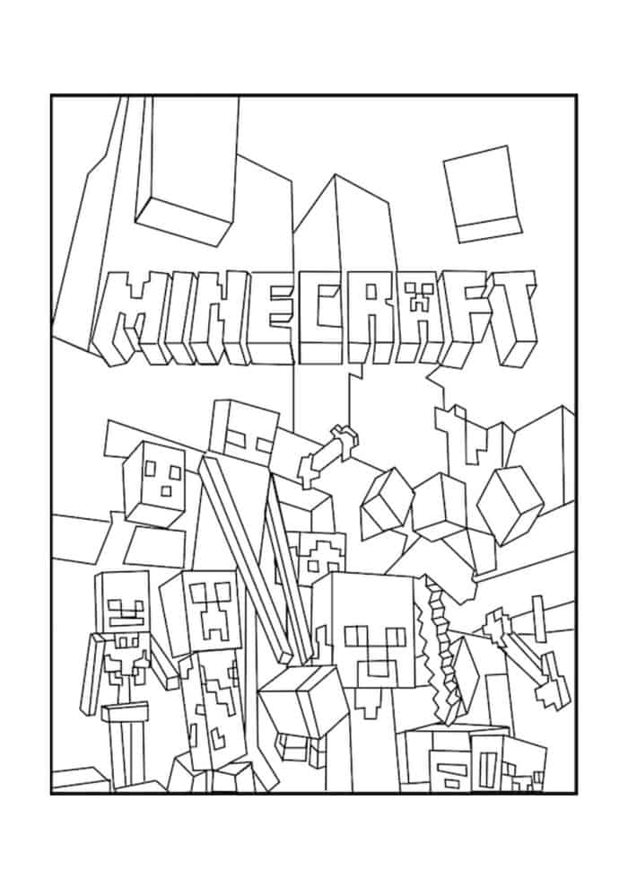 Minecraft Lego Coloring Pages
