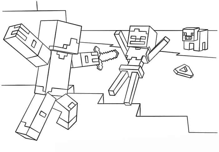 Minecraft Story Mode Coloring Pages