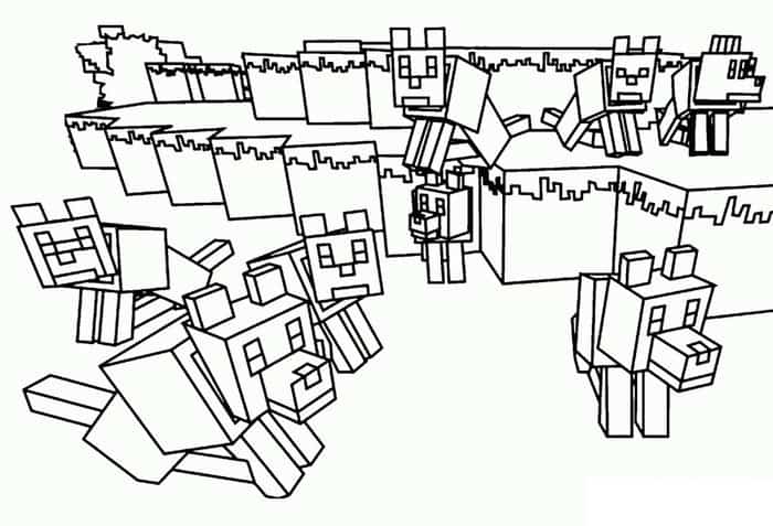 Minecraft World Coloring Pages