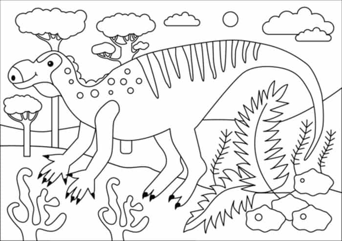 Muttaburrasaurus Coloring Page