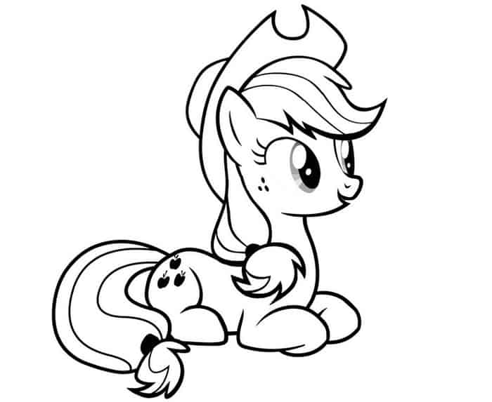 My Little Pony Applejack Coloring Pages