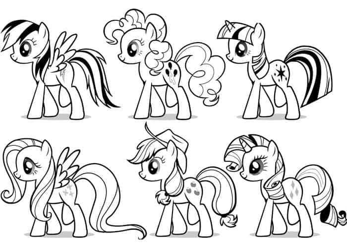 My Little Pony Coloring Pages All Ponies
