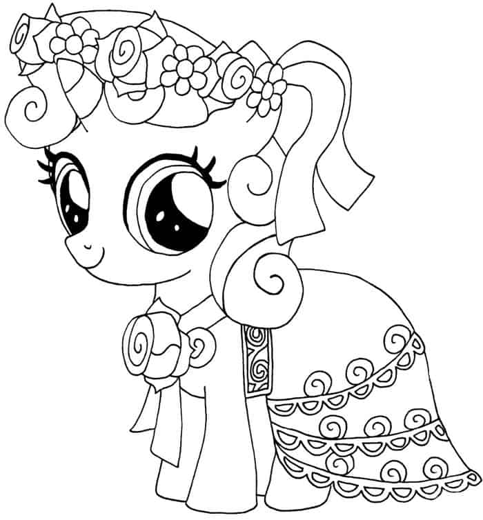 My Little Pony Coloring Pages Flurry Heart