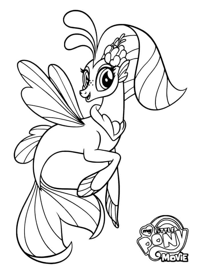 My Little Pony Coloring Pages Mermaid