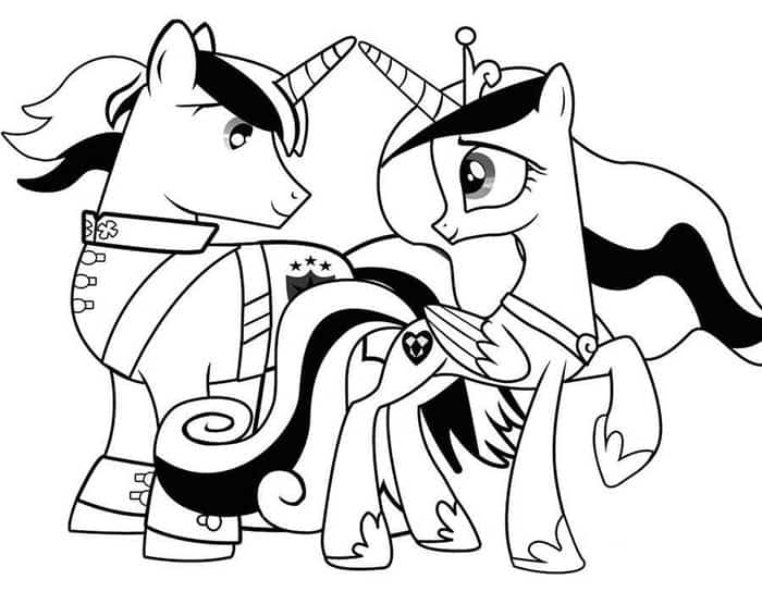 My Little Pony Knight Coloring Pages