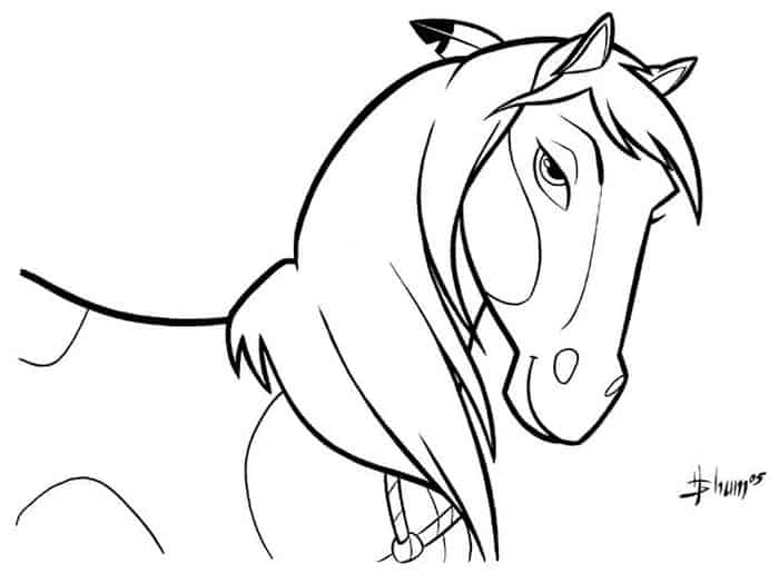 Native American Horse Coloring Pages