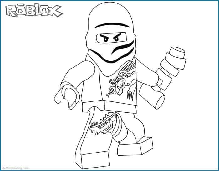 Ninjago Black And White Coloring Pages