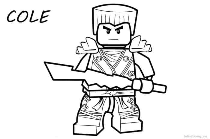 Ninjago Coloring Pages Cole