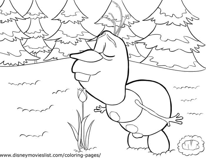 Olaf Coloring Pages For Frozen