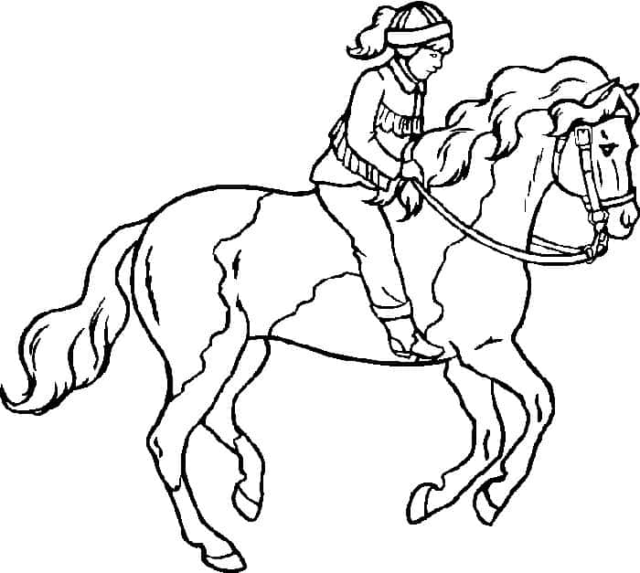 Paint Horse Coloring Pages