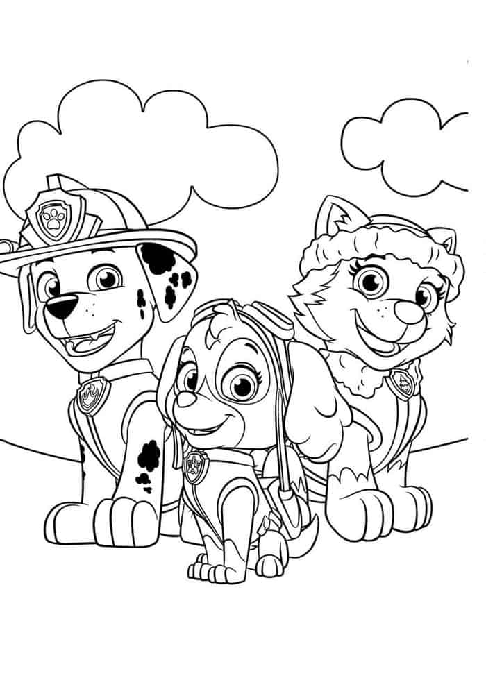 Paw Patrol Coloring Pages To Print