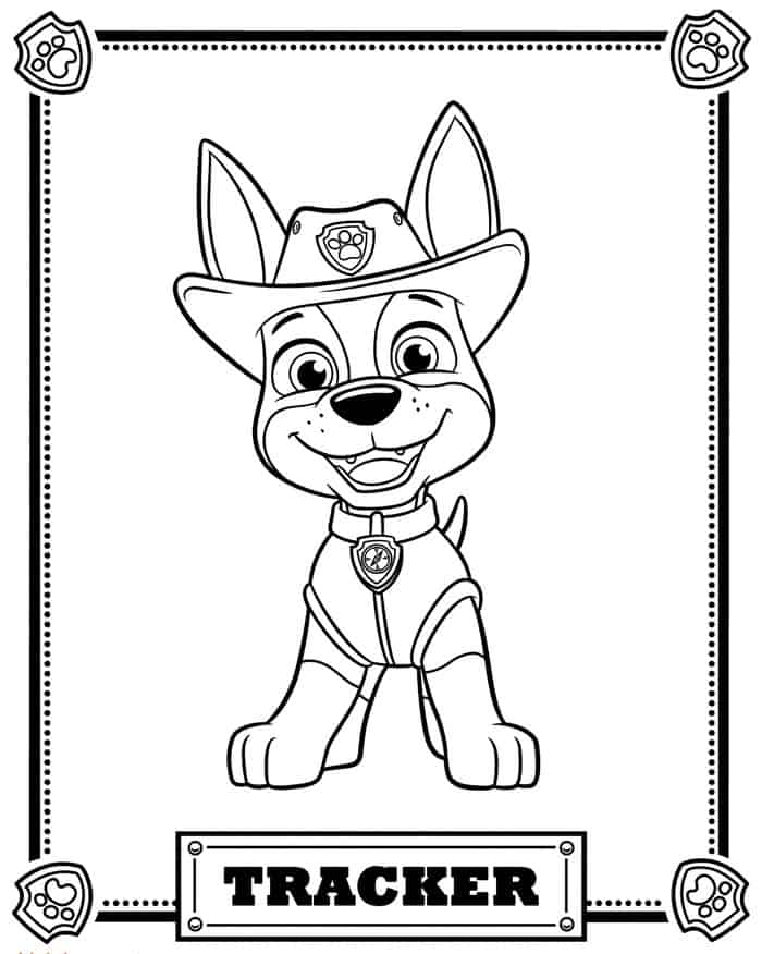 Paw Patrol Coloring Pages Tracker