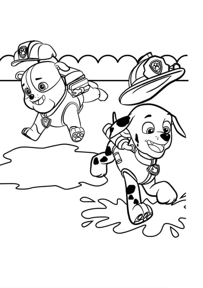 Paw Patrol Free Printable Coloring Pages
