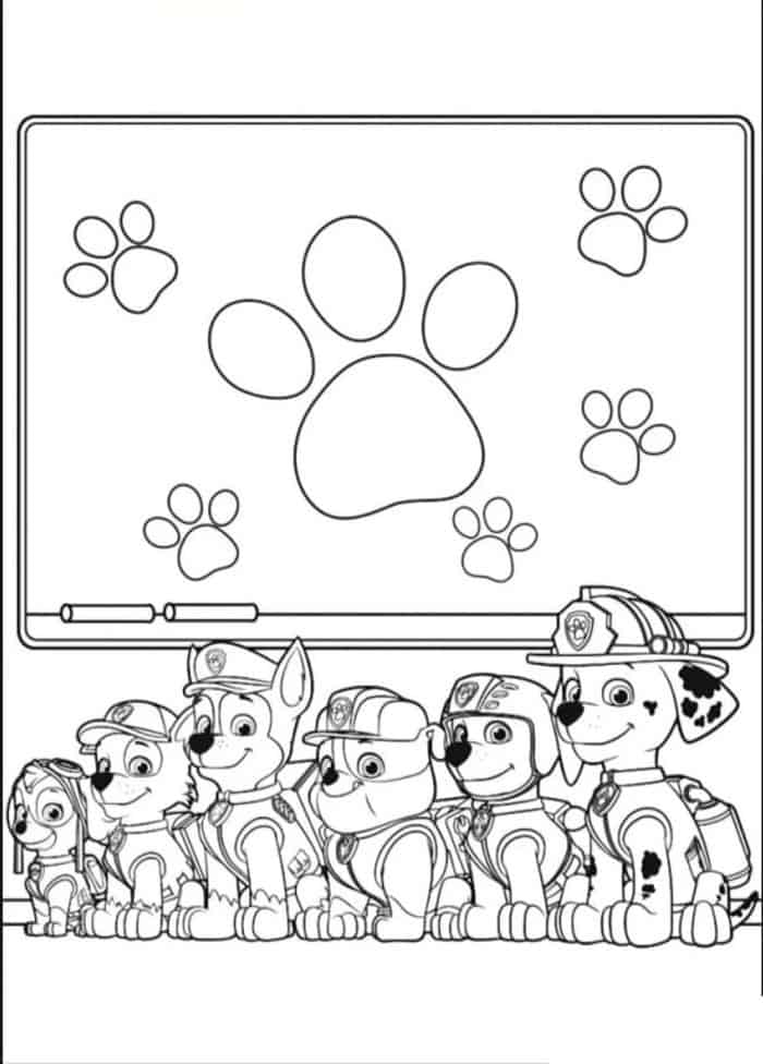 Paw Patrol Printable Coloring Pages