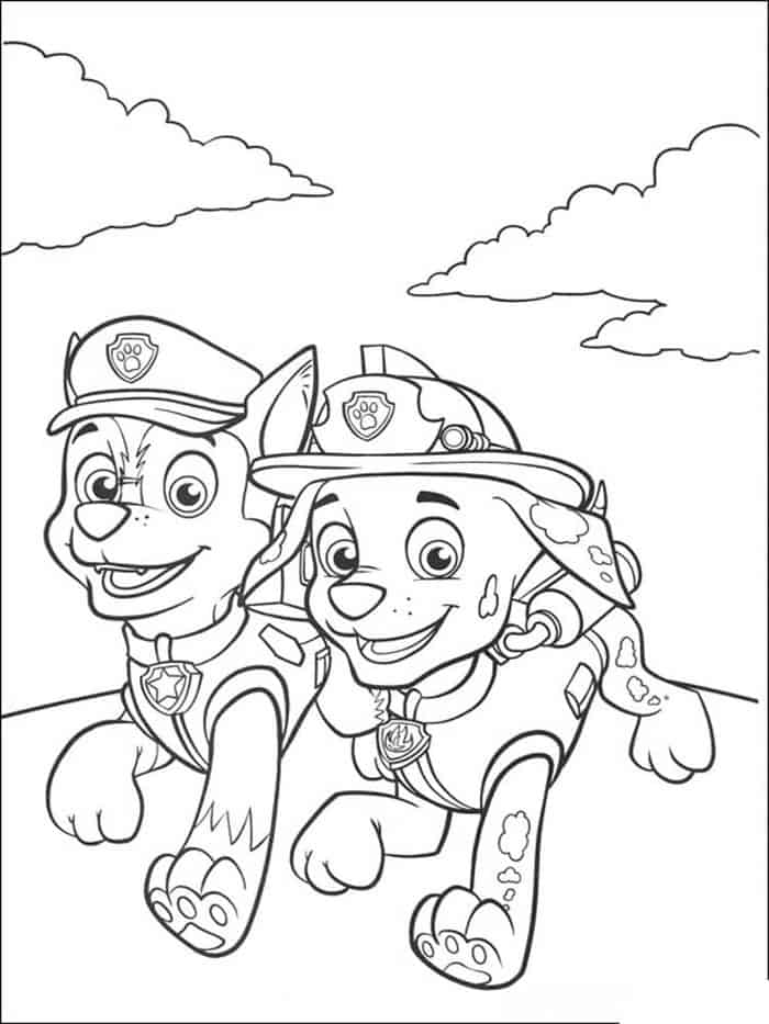 Paw Patrol Team Coloring Pages