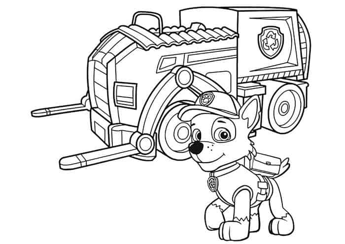 Paw Patrol Vehicles Coloring Pages