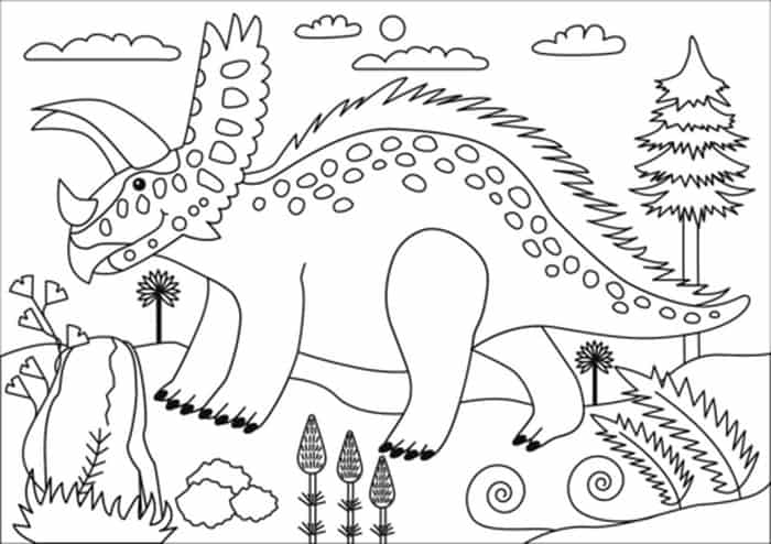 Pentaceratops Coloring Page