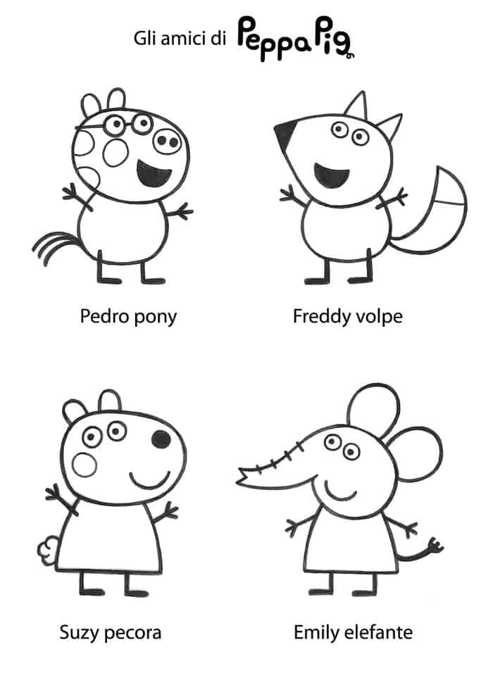Peppa Pig Coloring Pages Nick Jr