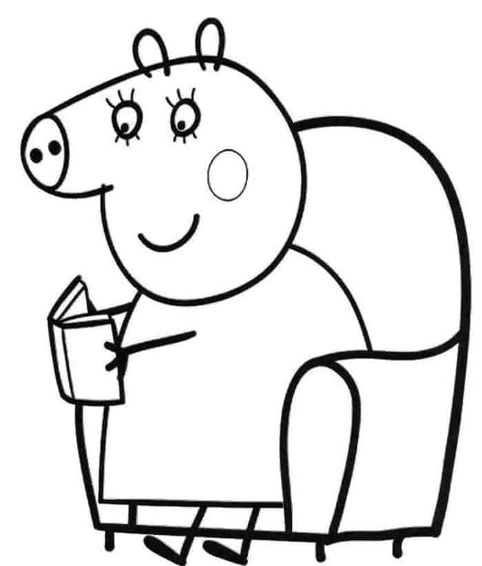 Peppa Pig Downloadable Coloring Pages