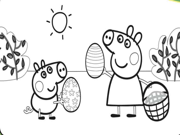 Peppa Pig Mama Pig Coloring Pages