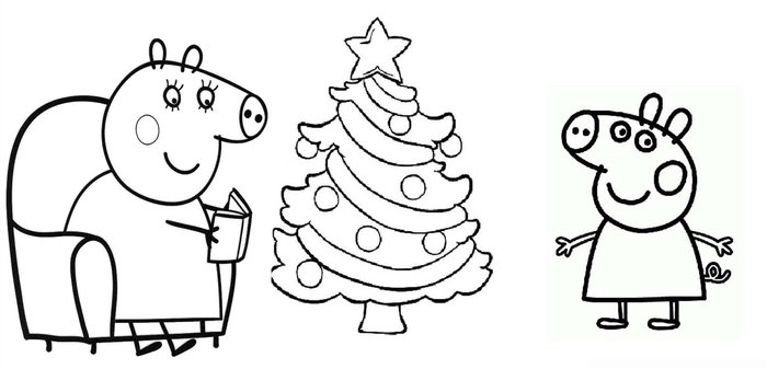 Peppa Pig Mom Dad Coloring Pages