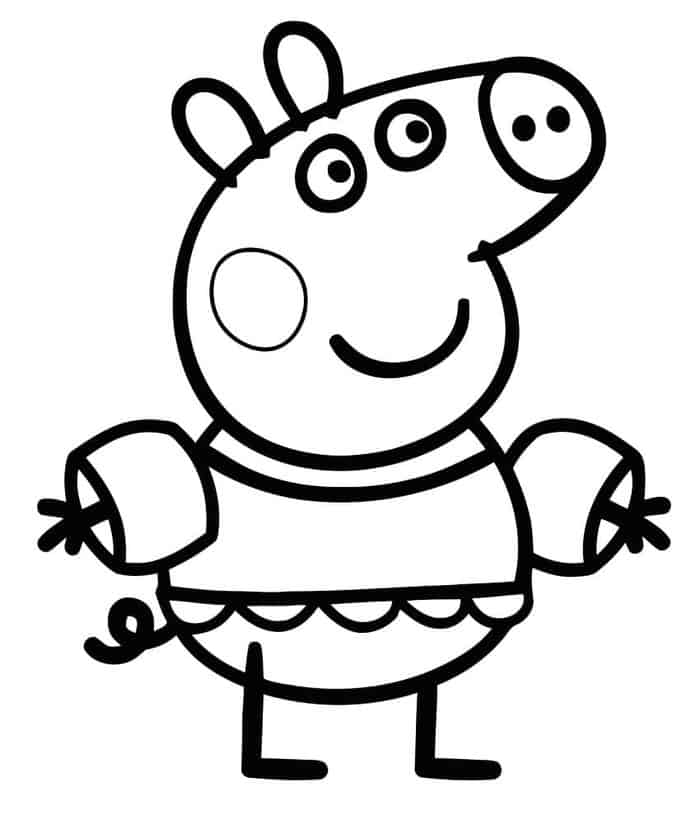Peppa Pig Mummy Coloring Pages