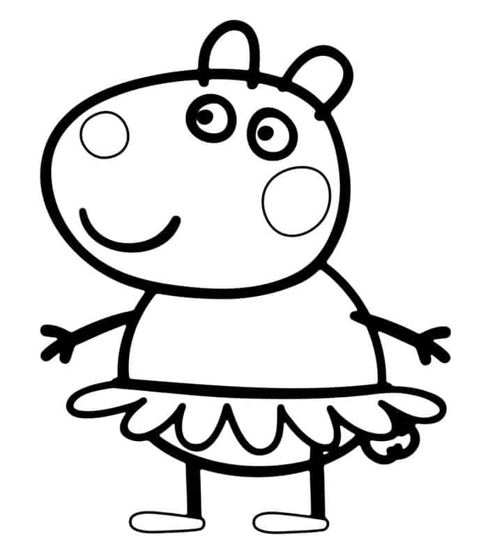 Peppa Pig Small Coloring Pages For Print