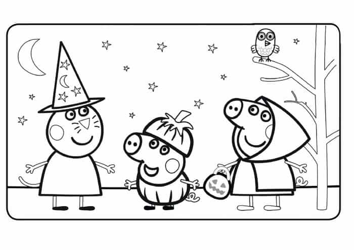 Pictures Of Peppa Pig Coloring Pages