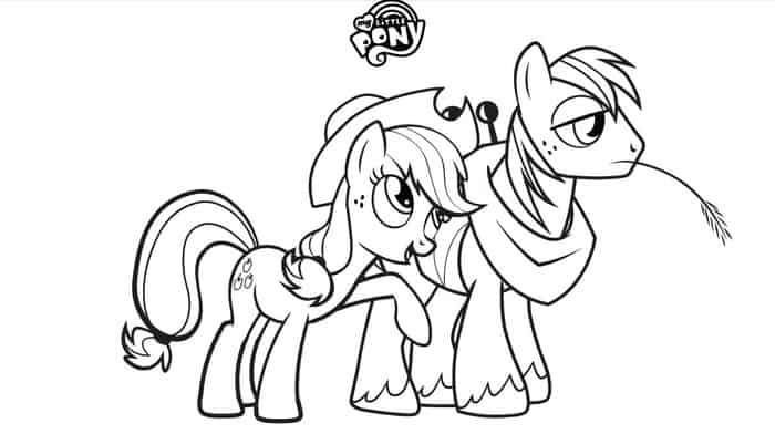 Playing My Little Pony Coloring Book Pages