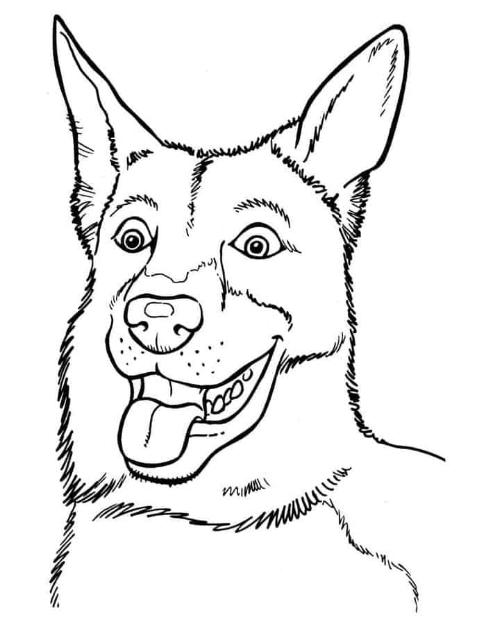 Police Dog Coloring Pages