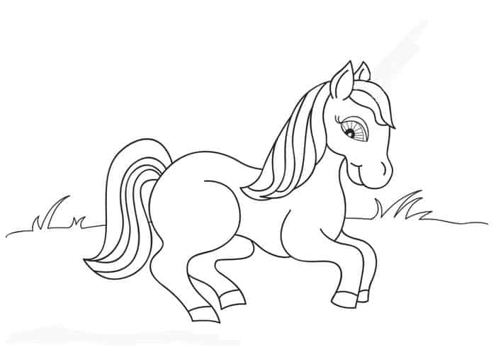 Pony Horse Coloring Pages