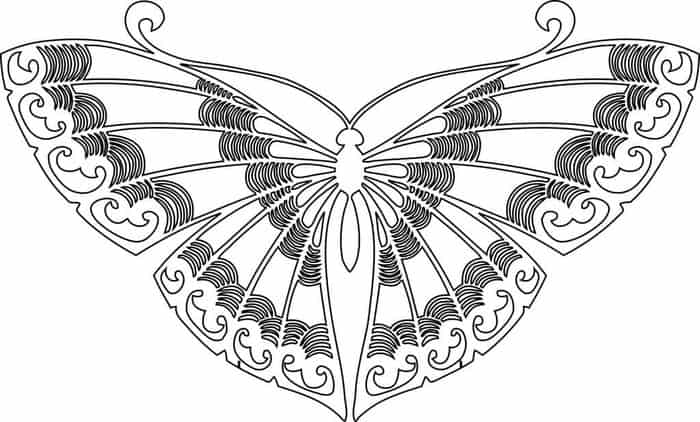 Pretty Butterfly Coloring Pages