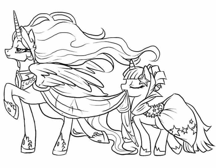 Pretty My Little Pony Coloring Pages