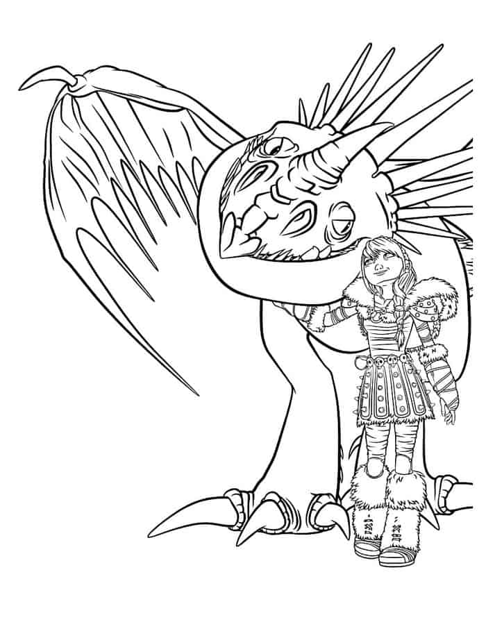 Princess And Dragon Coloring Pages