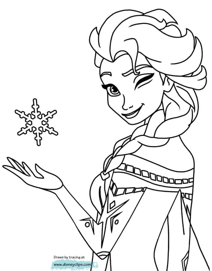 Princess Coloring Pages Frozen