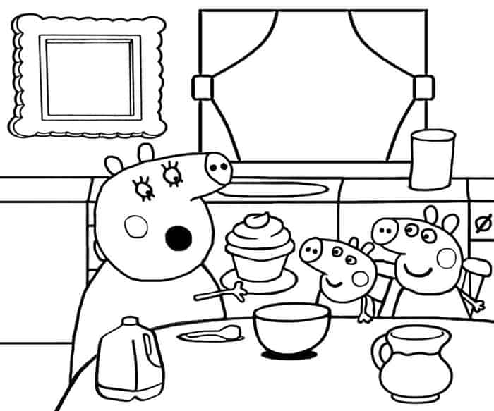 Print Peppa Pig Coloring Pages