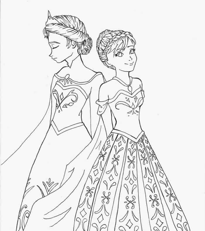 Printable Frozen Coloring Pages